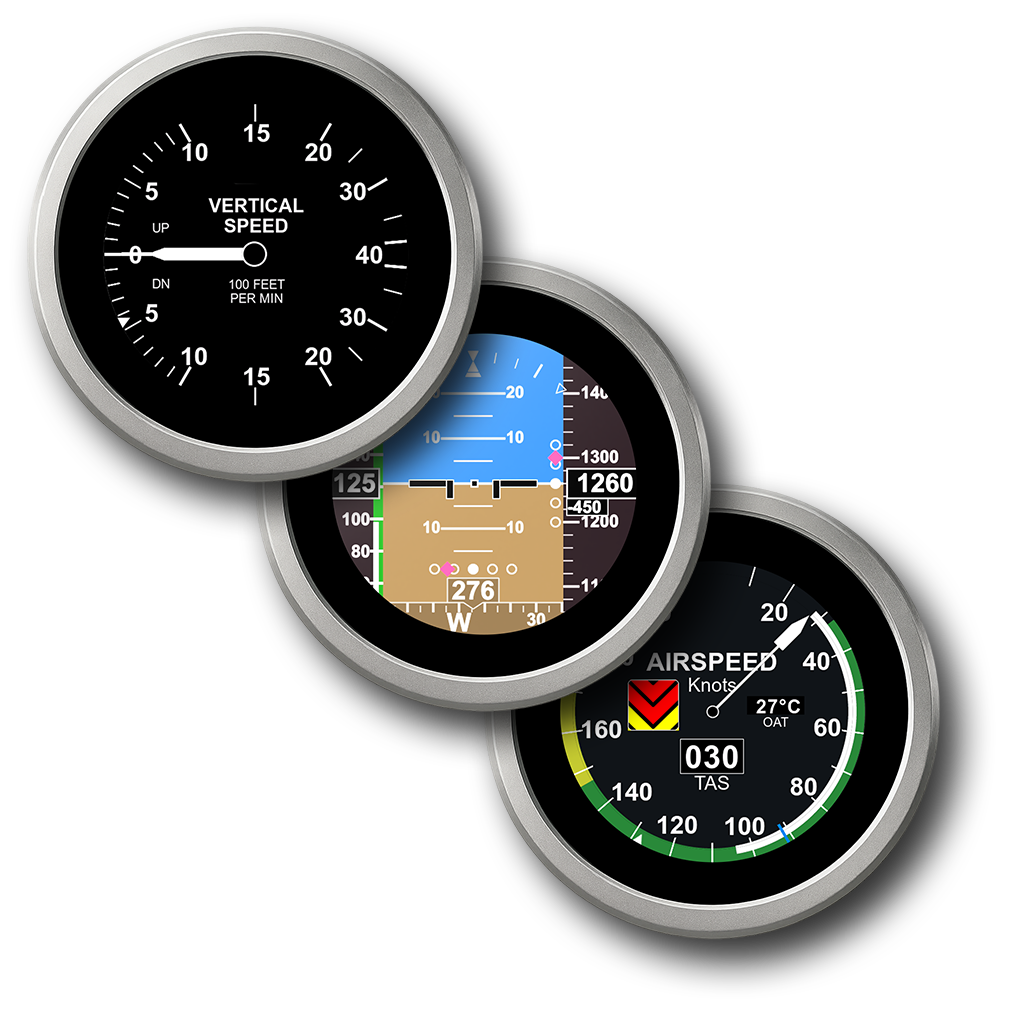 Three different faces for the T3000 Digital Pitot Static Probe